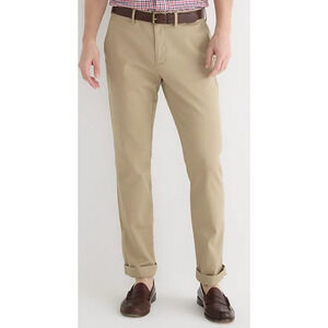 J Crew 484 Slim Stretch Chino Khaki Casual Work Pants US Men's 36x34 New